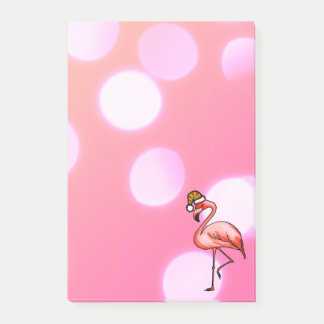 Bloco De Notas Flamingo Rosa Natal Tropical Feriado