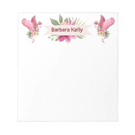 Bloco De Notas Flamingos dançantes