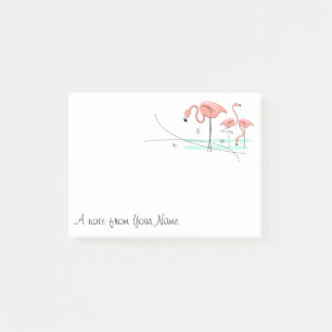 Bloco De Notas Flamingos Trio 3 "Texto"