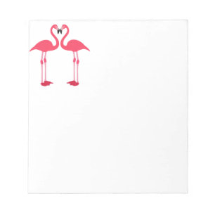 Bloco De Notas Flamingos tropicais do destino dos pássaros da pra