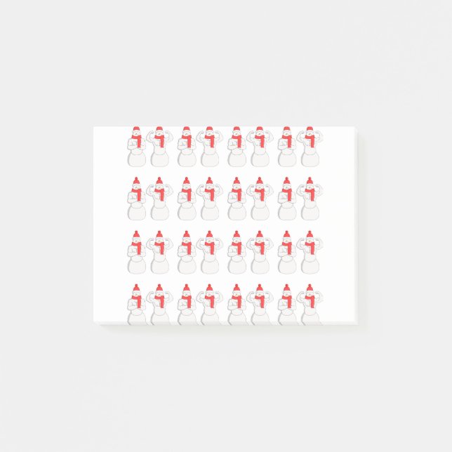 Bloco De Notas Flex Muscle Snowman (Frente)