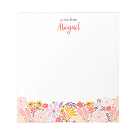 Bloco de notas flexível personalizado com nome per