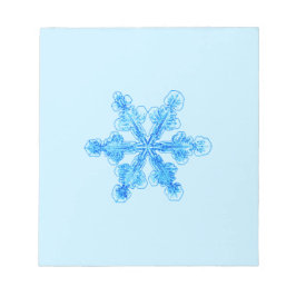 Bloco De Notas Floco de neve azul-inverno
