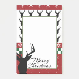 Bloco De Notas Flocos de Neve de Fair Isle de Natal Personalizado