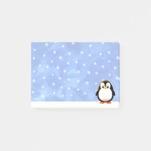 Bloco De Notas Flocos de Neve Flocos de Neve de Pinguim Gelado Pe