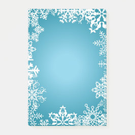 Bloco De Notas Flocos de neve Postam