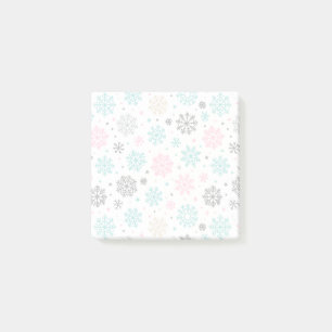 Bloco De Notas Flocos de neve retrô