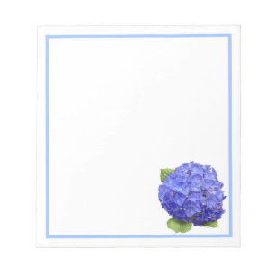 Bloco De Notas Flor azul do Hydrangea
