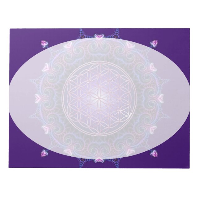 Bloco De Notas Flor da Vida / Blume des Lebens - Mandala I (Frente)