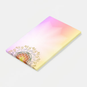 Bloco De Notas Flor da Vida - Mandala de Ornamentos Antigos 1