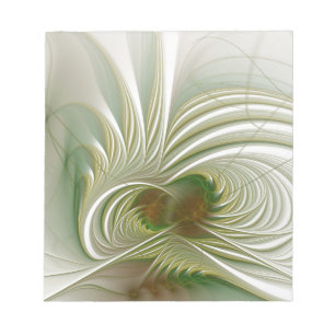 Bloco De Notas Flor de fantasia fractal macia e tenra