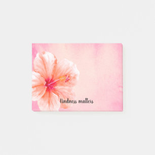 Bloco De Notas Flor de Hibiscus Rosa Tropical