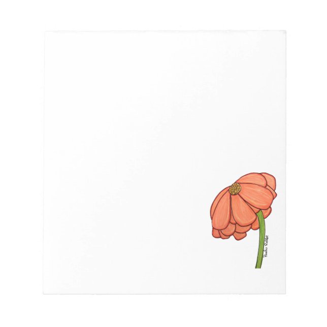 Bloco De Notas Flor de Laranja (Frente)