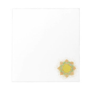 Bloco De Notas Flor de lótus etéreo Personalizado