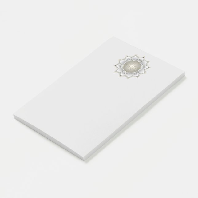 Bloco De Notas Flor De Vida - Blossomas Mandala 1 (Inclinado)