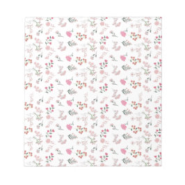 Bloco De Notas Flor Delicado Associado no Padrão