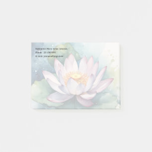 Bloco De Notas Flor do Lotus Watercolor
