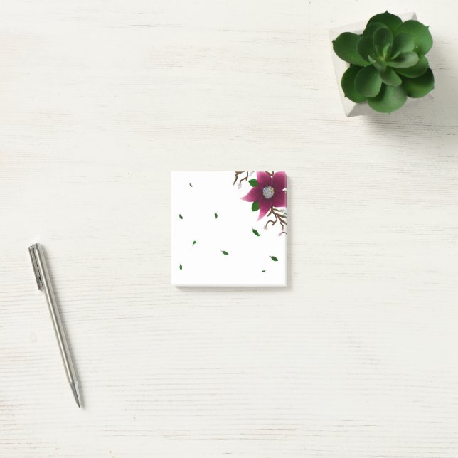 Bloco De Notas Flor e Folhas Caprichosas (Escritótio)