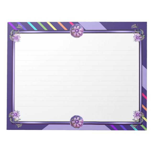 Bloco De Notas Flor no deserto (Frente)