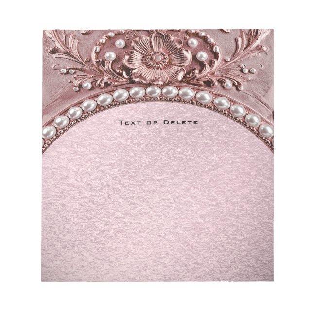 Bloco de Notas Flor Rosa (Frente)