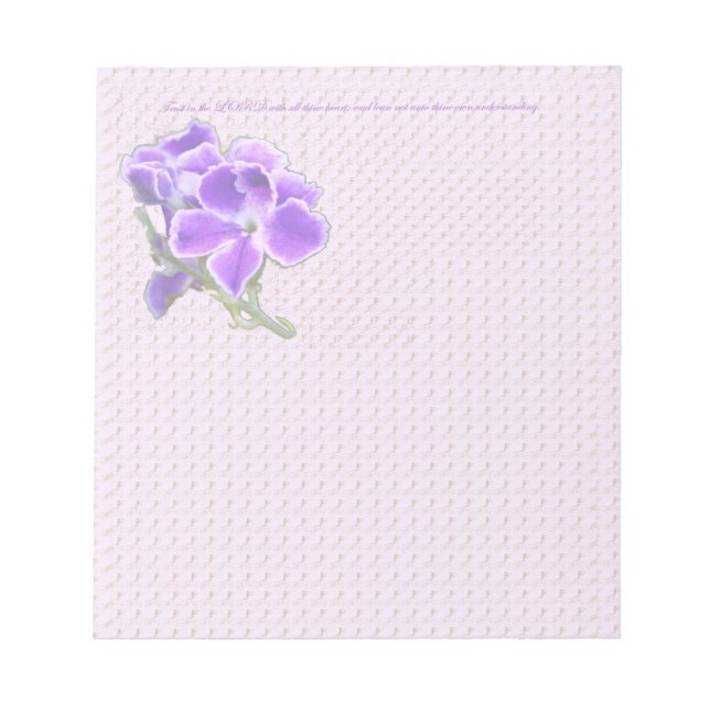 Bloco De Notas Flor Roxa (Frente)