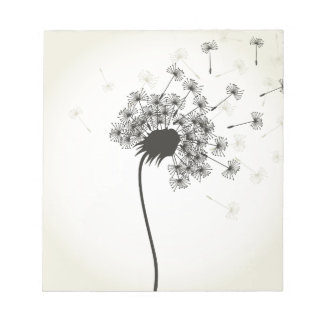 Bloco De Notas Flor, um dandelion