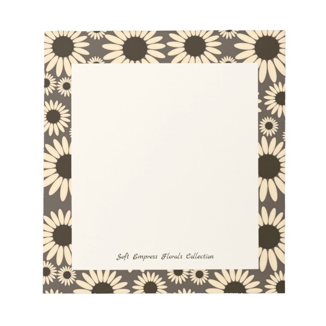 Bloco De Notas Florais Soft Empress Marrom (Frente)
