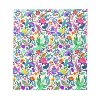 Bloco De Notas Floral