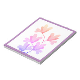 bloco de notas floral butique acolchoado