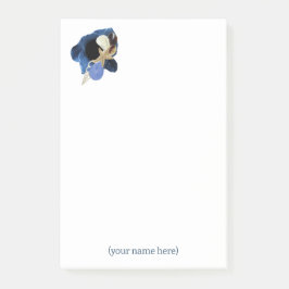 Bloco De Notas Floral costeira azul Japandi para todas as ocasiõe