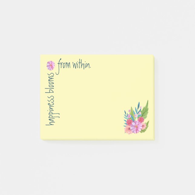 Bloco De Notas Floral de Primavera (Frente)