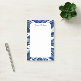 Bloco De Notas Floral Orgânico Azul-Feliz