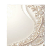Bloco de Notas Floral Ornamentado em Ouro Elegante