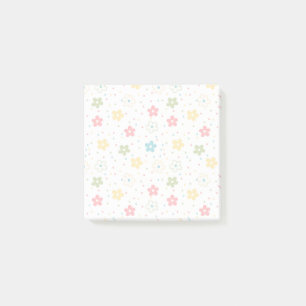 Bloco De Notas Floral Pastel Espalhado