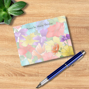 Bloco De Notas Floral Personalizado