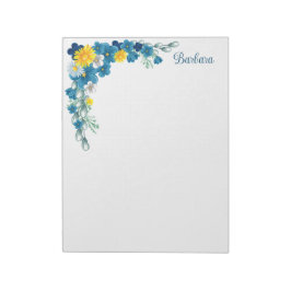 Bloco de Notas Floral Personalizado