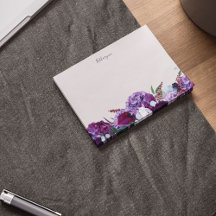 Floral Roxo Moderno Personalizado