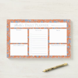Bloco De Notas Floral Watercolor Custom Planner Post-it® Notes