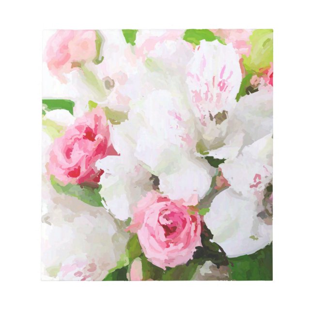 Bloco De Notas Floral Watercolor Design (Frente)