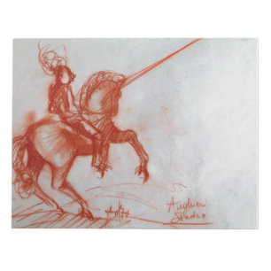BLOCO DE NOTAS FLORENTINE KNIGHT EM HORSEBACK