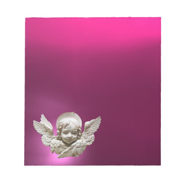 Bloco De Notas FLORENTINE RENAISSANCE ANGEL, Rosa, Fuchsia (Frente)