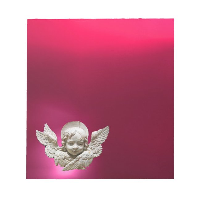 Bloco De Notas FLORENTINE RENAISSANCE ANGEL, Rosa, Fuchsia (Frente)