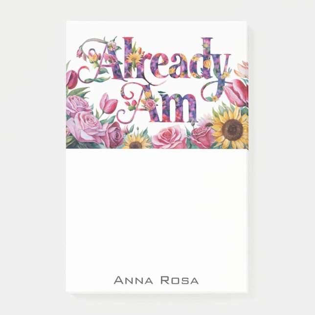 Bloco De Notas *~* Flores 10 JÁ AM AP85 Manifesto (Frente)