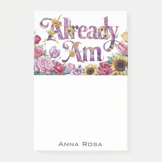 Bloco De Notas *~* Flores 1 JÁ AM AP85 Manifesto (Frente)