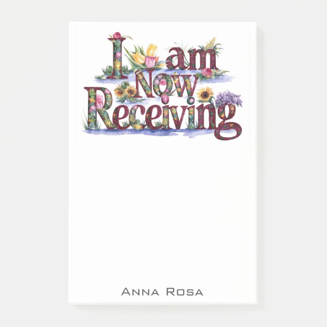 Bloco De Notas *~* Flores 23 RECEBO AGORA A Manifestação AP85 (Frente)