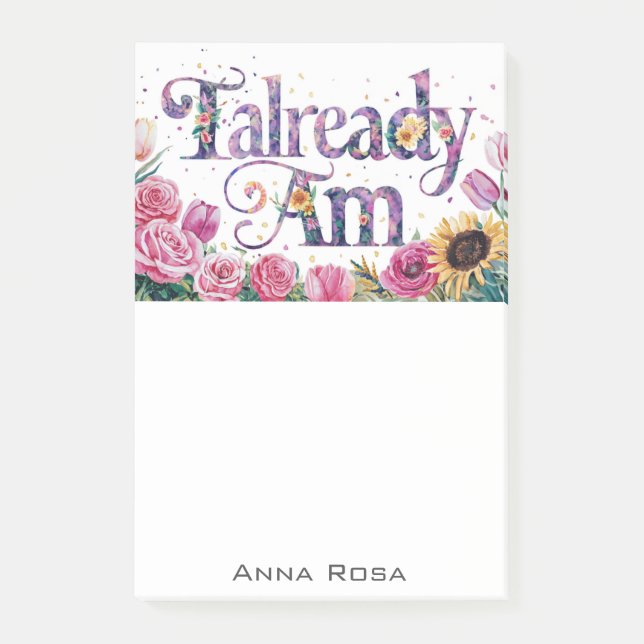 Bloco De Notas *~* Flores 2 JÁ AM AP85 Manifesto (Frente)