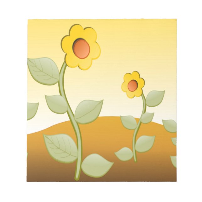BLOCO DE NOTAS FLORES AMARELAS (Frente)