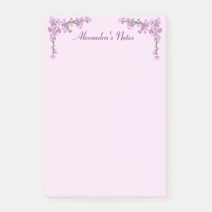 Bloco De Notas Flores bonito de Cereja Rosa