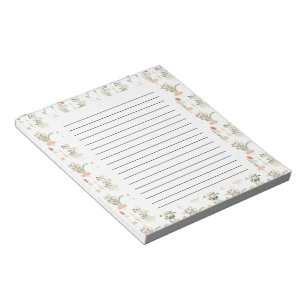 Bloco De Notas Flores Botânicas Florais Com Notebook De Linhas Pr