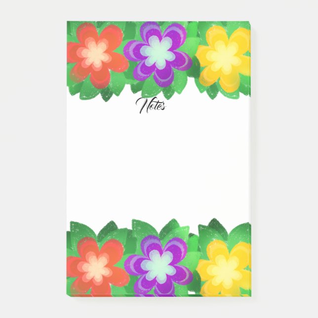 Bloco De Notas Flores Botânicas Tropicais (Frente)